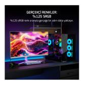 27 GAMEPOWER Vivid V60 27" Curved RGB Beyaz 240Hz 0.5ms Curved  VA Monitör 